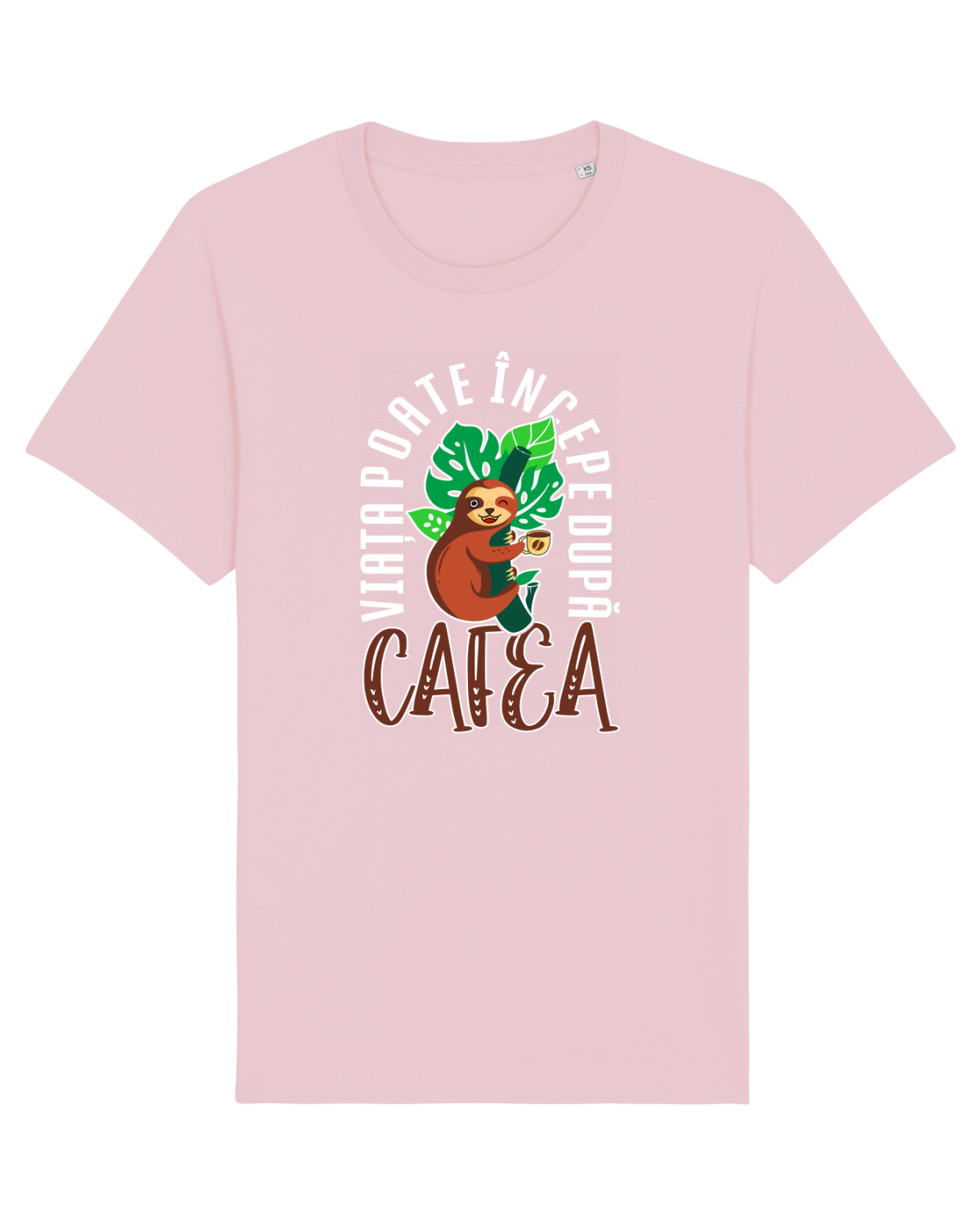 Tricou mânecă scurtă Unisex Rocker Cotton Pink