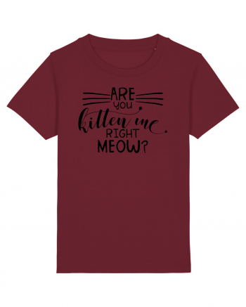 Are You Kitten Me Right Meow Burgundy