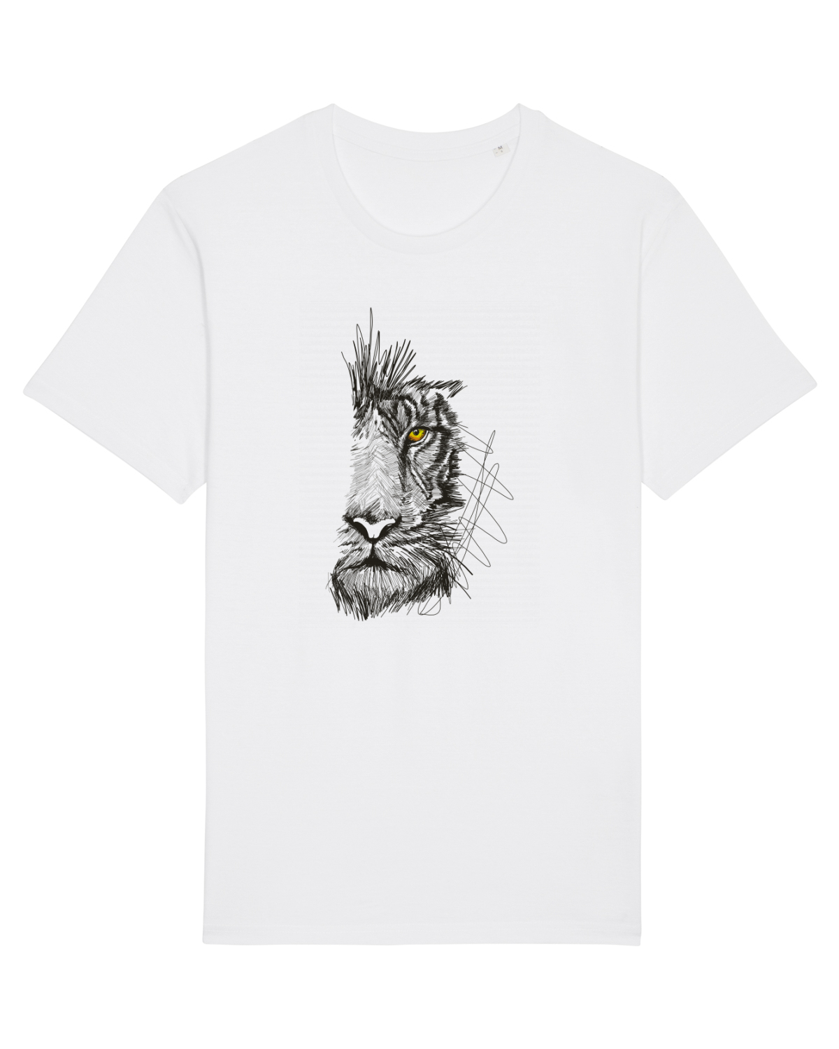 Tricou mânecă scurtă Unisex Rocker White