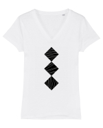 Balance Tricou mânecă scurtă guler V Damă Evoker
