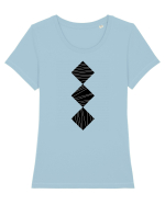 Balance Tricou mânecă scurtă guler larg fitted Damă Expresser
