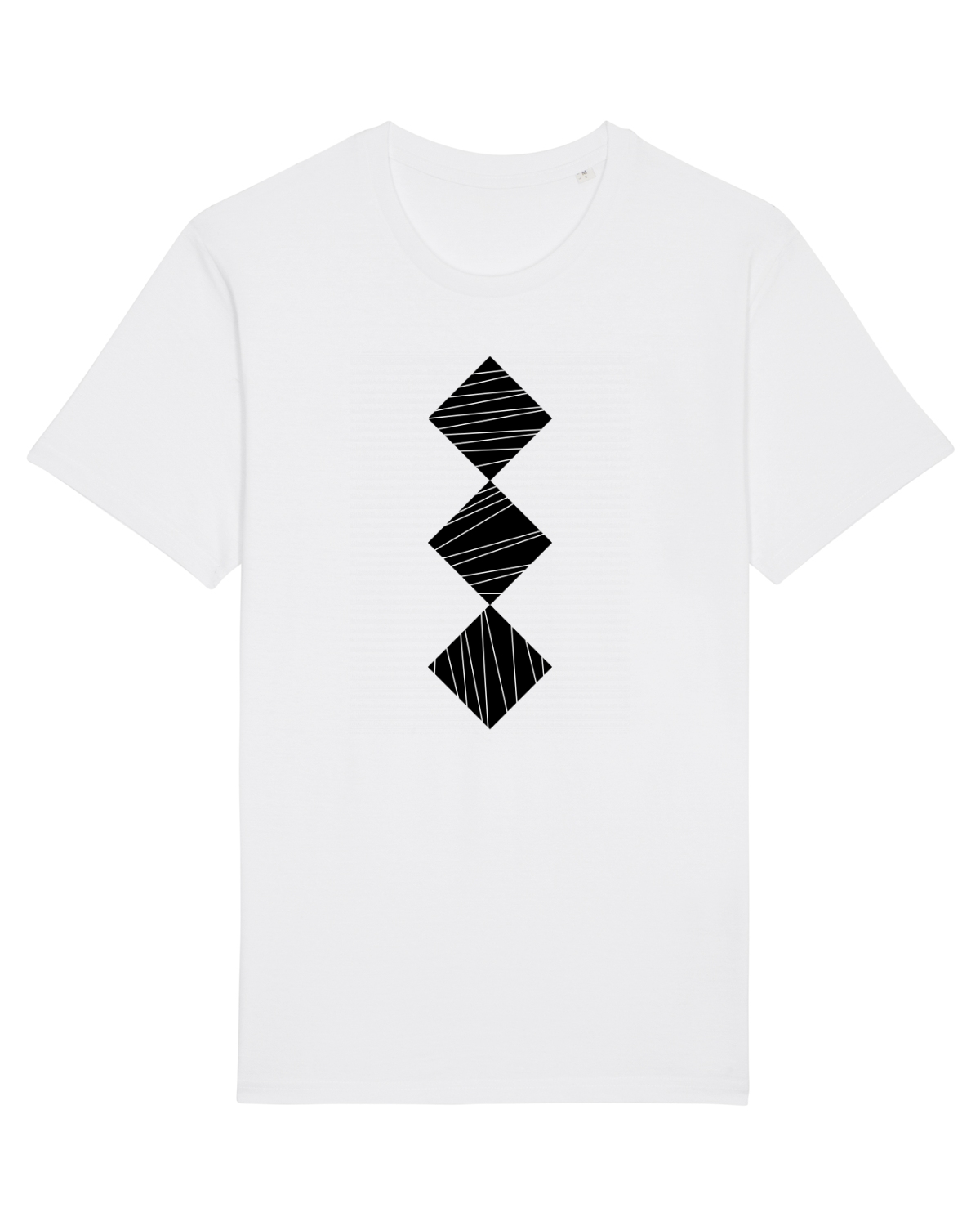 Tricou mânecă scurtă Unisex Rocker White