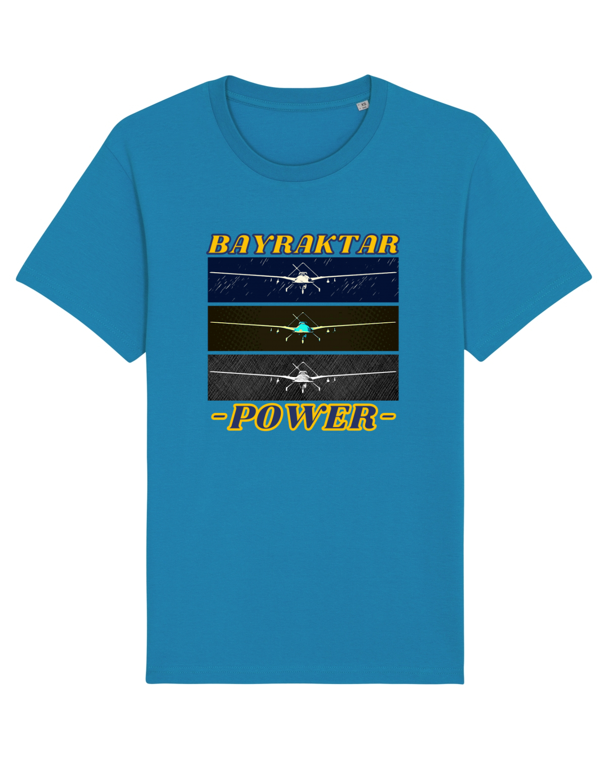 Tricou mânecă scurtă Unisex Rocker Azur