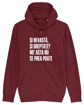 Tricou personalizat Și nevastă, și dreptate? Burgundy