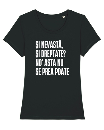 Tricou personalizat Și nevastă, și dreptate? Black
