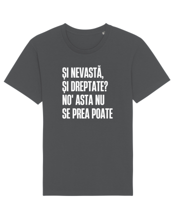Tricou personalizat Și nevastă, și dreptate? Anthracite