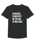 Tricou personalizat Și nevastă, și dreptate? Tricou mânecă scurtă guler larg Bărbat Skater