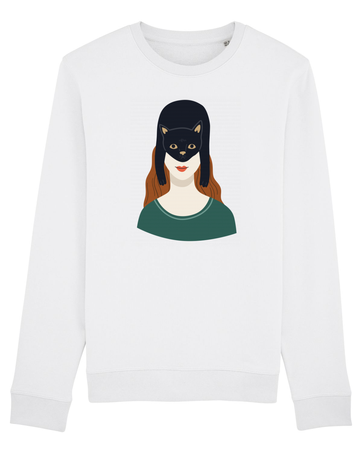 Bluză mânecă lungă Unisex Rise White