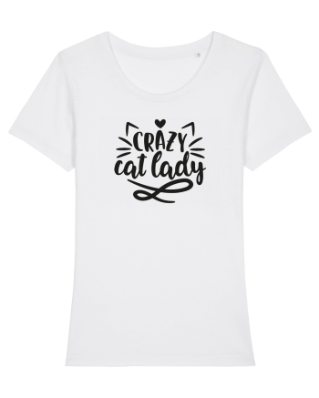Crazy Cat Lady White