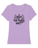 Crazy Cat Lady Tricou mânecă scurtă guler larg fitted Damă Expresser
