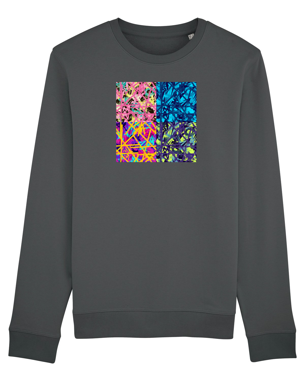 Bluză mânecă lungă Unisex Rise Anthracite