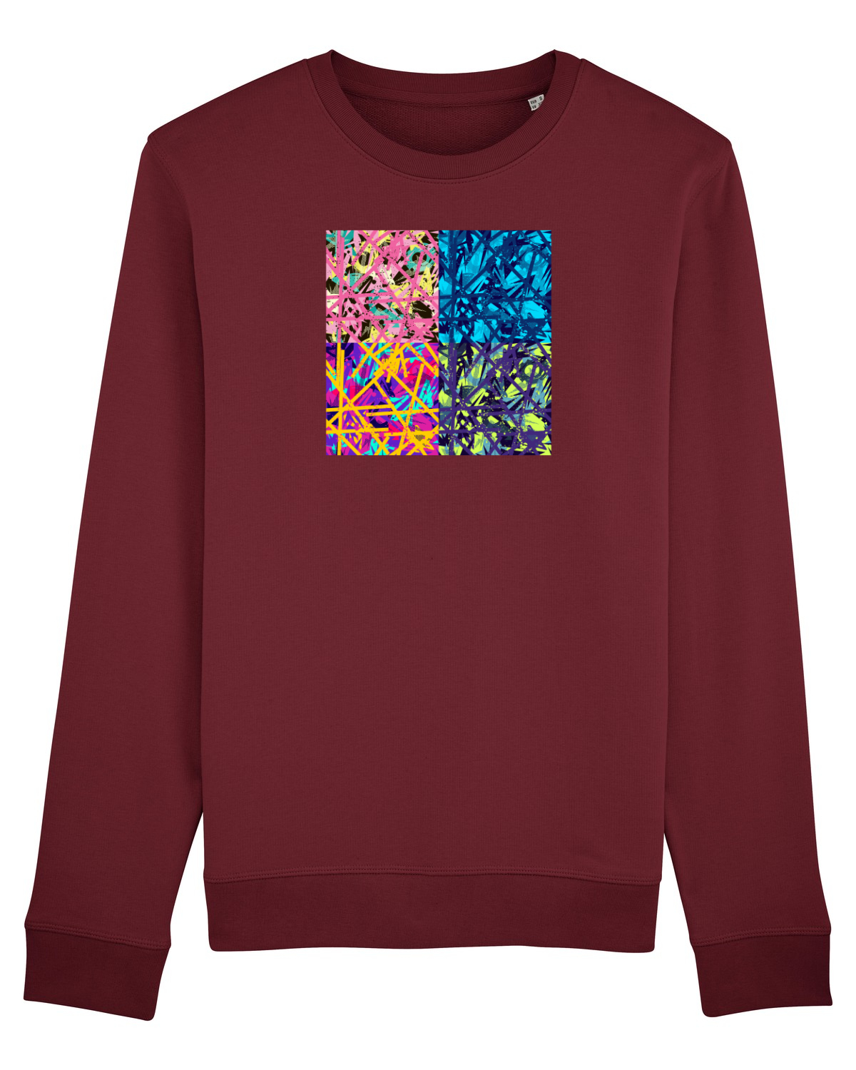 Bluză mânecă lungă Unisex Rise Burgundy
