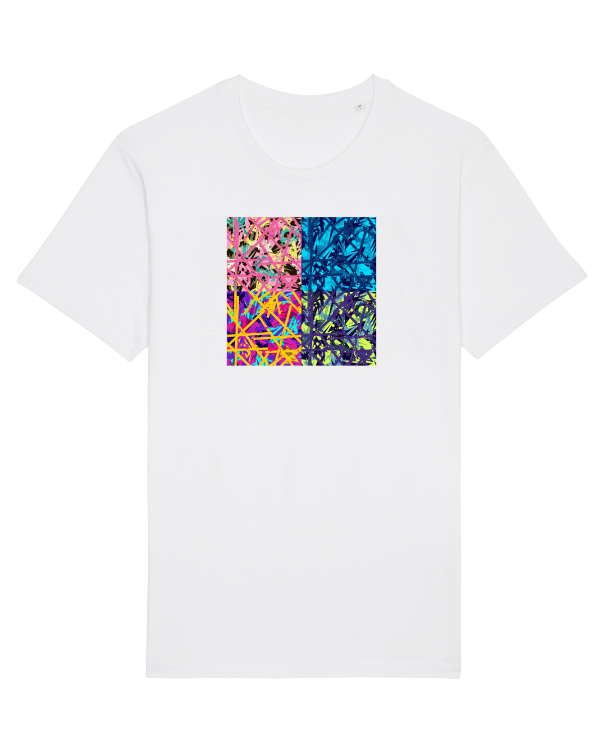 Tricou mânecă scurtă Unisex Rocker White