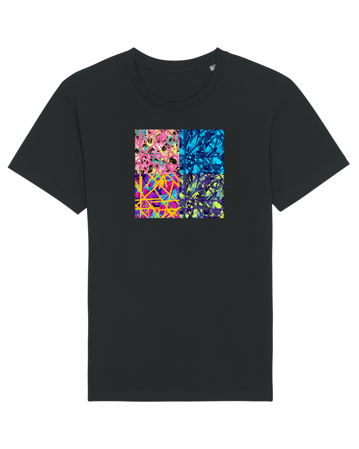 Tricou mânecă scurtă Unisex Rocker Black