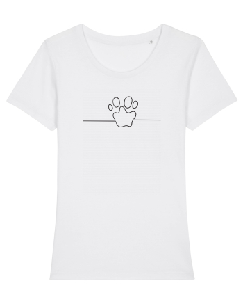 Dog Print White