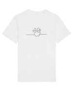 Dog Print Tricou mânecă scurtă Unisex Rocker