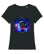 Astronaut Hope Tricou mânecă scurtă guler larg fitted Damă Expresser