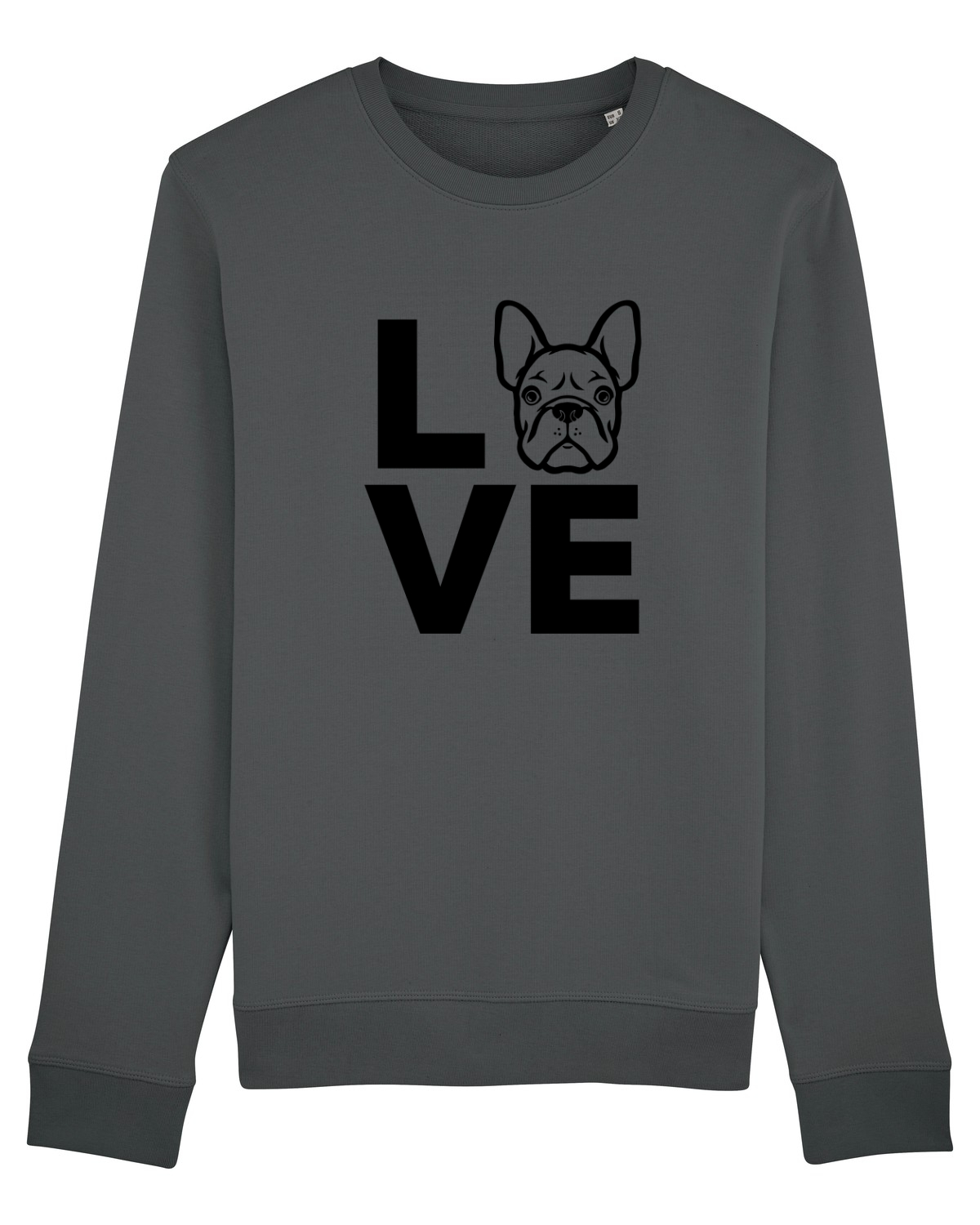 Bluză mânecă lungă Unisex Rise Anthracite