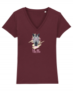 Hello Beauty Tricou mânecă scurtă guler V Damă Evoker