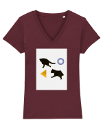 Incomplete Tricou mânecă scurtă guler V Damă Evoker