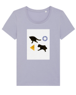 Incomplete Tricou mânecă scurtă guler larg fitted Damă Expresser