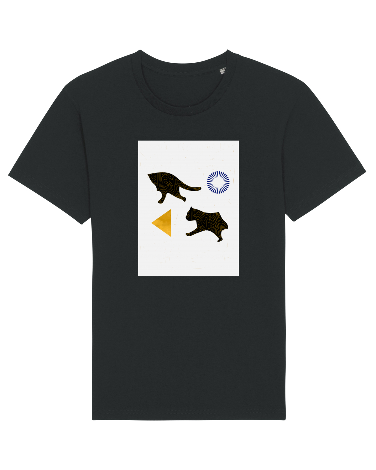 Tricou mânecă scurtă Unisex Rocker Black