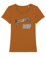 Jump Tricou mânecă scurtă guler larg fitted Damă Expresser