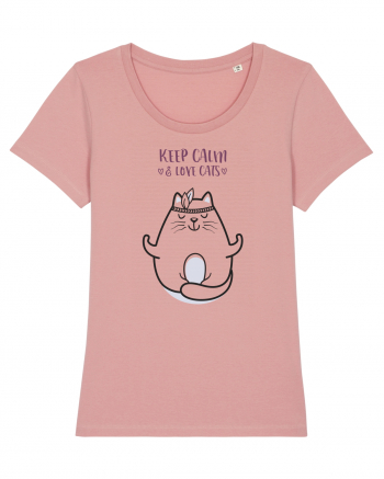 Keep Calm And Love Cats Canyon Pink