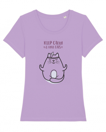 Keep Calm And Love Cats Lavender Dawn
