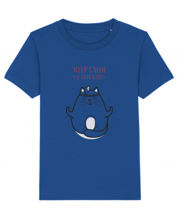 Keep Calm And Love Cats Majorelle Blue