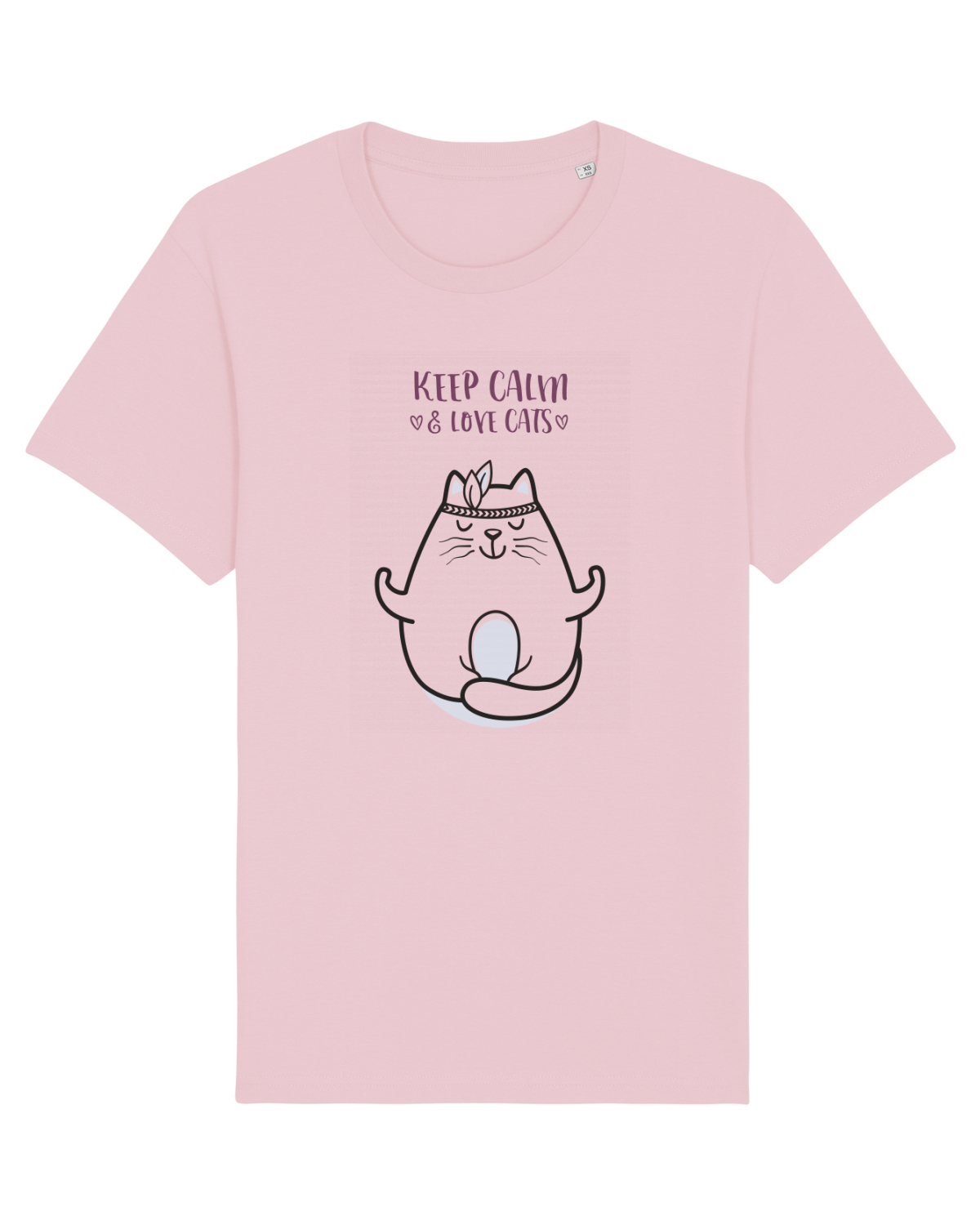 Tricou mânecă scurtă Unisex Rocker Cotton Pink