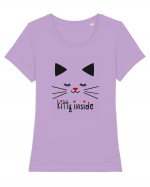 Kitty Inside Tricou mânecă scurtă guler larg fitted Damă Expresser