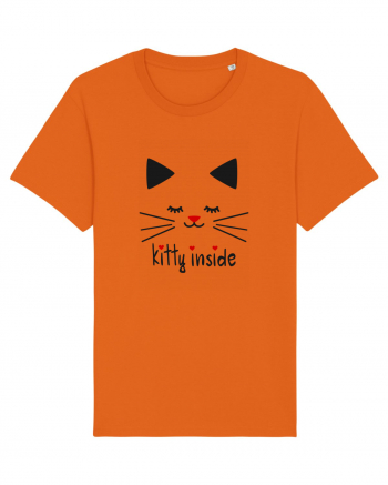 Kitty Inside Bright Orange