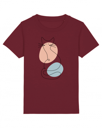 Kitty The Cat Burgundy