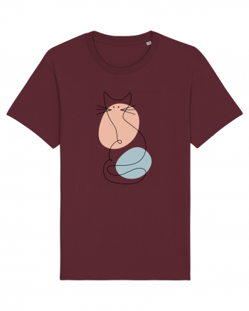 Kitty The Cat Burgundy