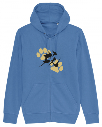 Kung Fu Dog Bright Blue