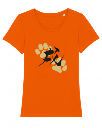 Kung Fu Dog Bright Orange