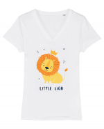 Little Lion Tricou mânecă scurtă guler V Damă Evoker