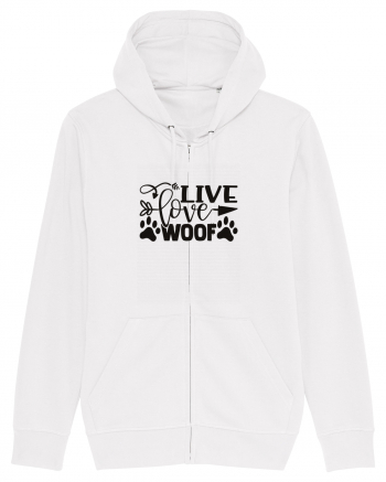 Live, Love, Woof! White