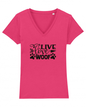 Live, Love, Woof! Raspberry