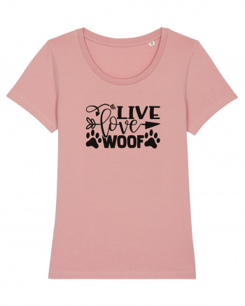 Live, Love, Woof! Canyon Pink