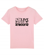 Live, Love, Woof! Tricou mânecă scurtă  Copii Mini Creator