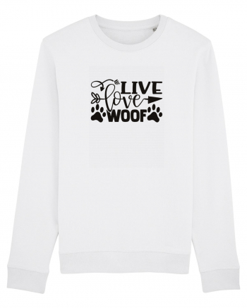 Live, Love, Woof! White