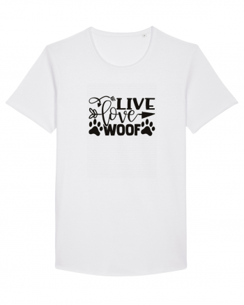 Live, Love, Woof! White