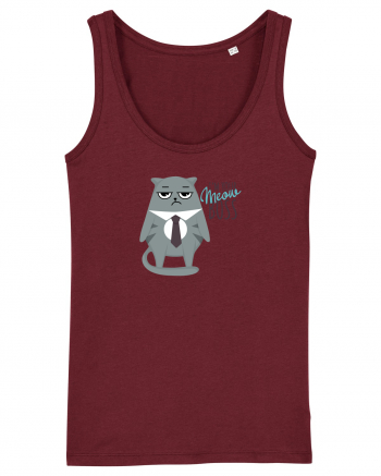 Meow Boss Burgundy