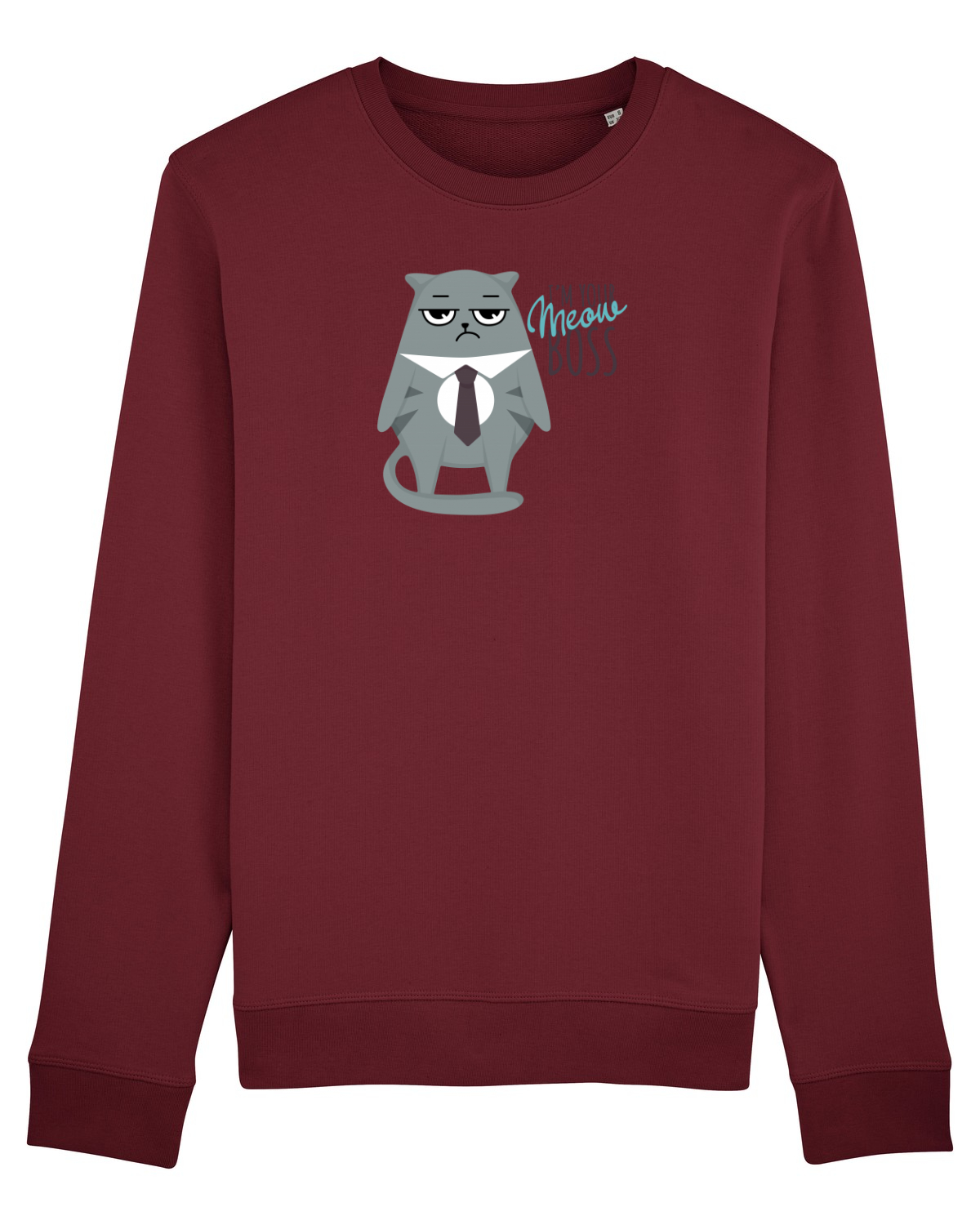 Bluză mânecă lungă Unisex Rise Burgundy