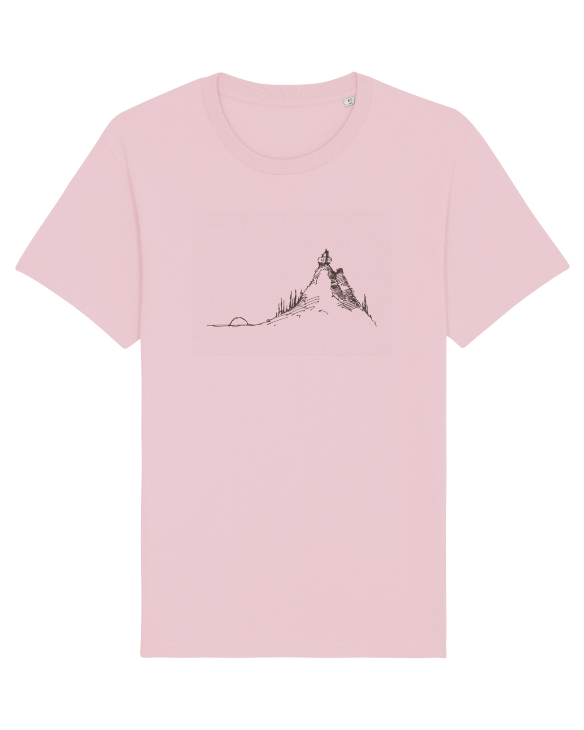 Tricou mânecă scurtă Unisex Rocker Cotton Pink