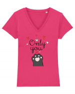 Only You Tricou mânecă scurtă guler V Damă Evoker