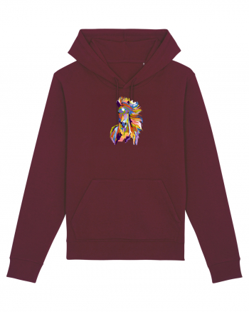 Puzzle Horse Burgundy