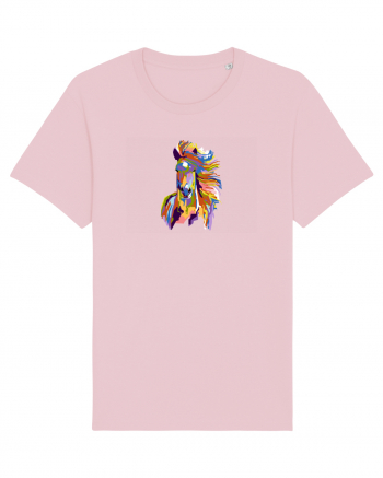 Puzzle Horse Cotton Pink